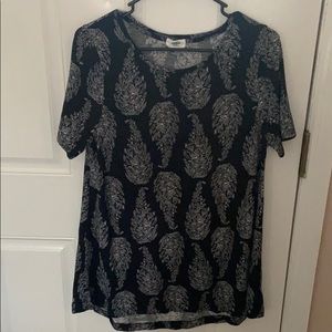 Black & white blouse